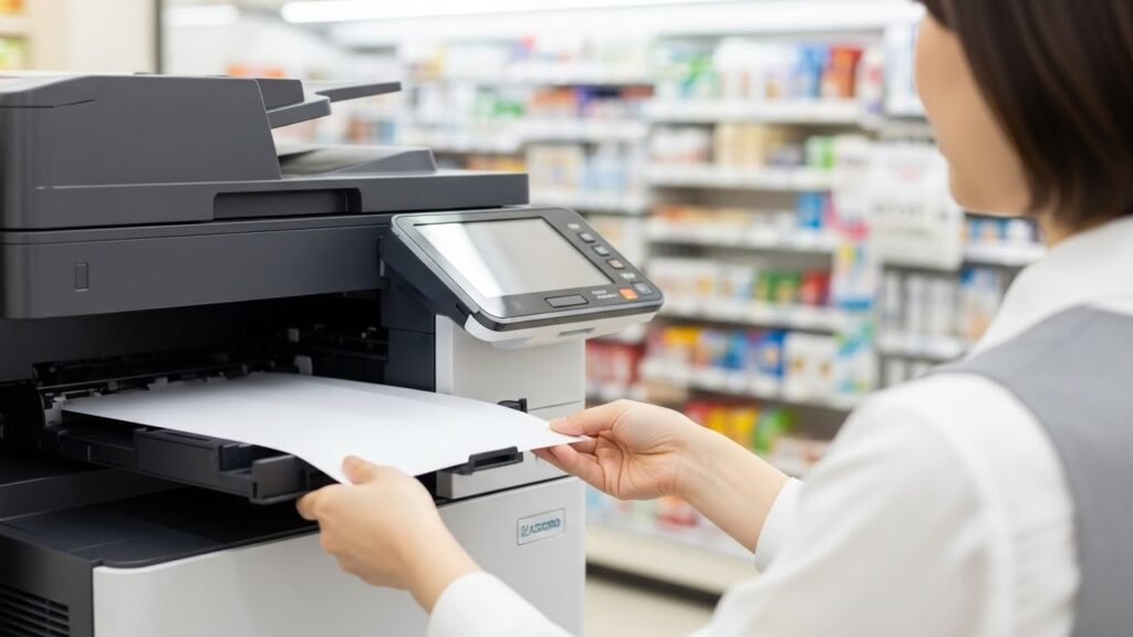 コンビニで印刷する離婚届の色と紙質