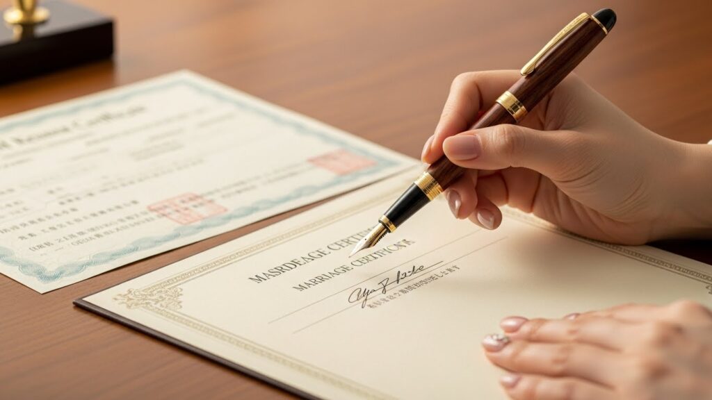 婚姻届の住所を定めた年月日の正しい書き方