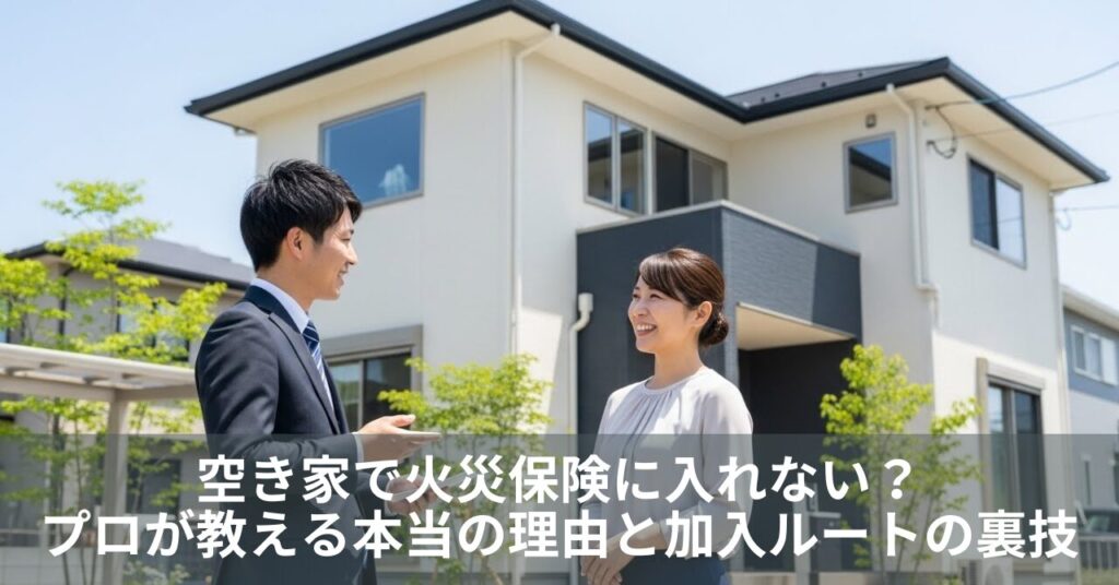 空き家で火災保険に入れない？プロが教える本当の理由と加入ルートの裏技