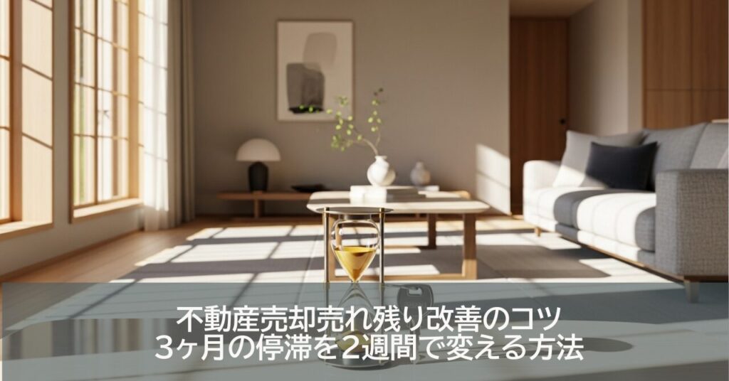 不動産売却売れ残り改善のコツ｜3ヶ月の停滞を2週間で変える方法