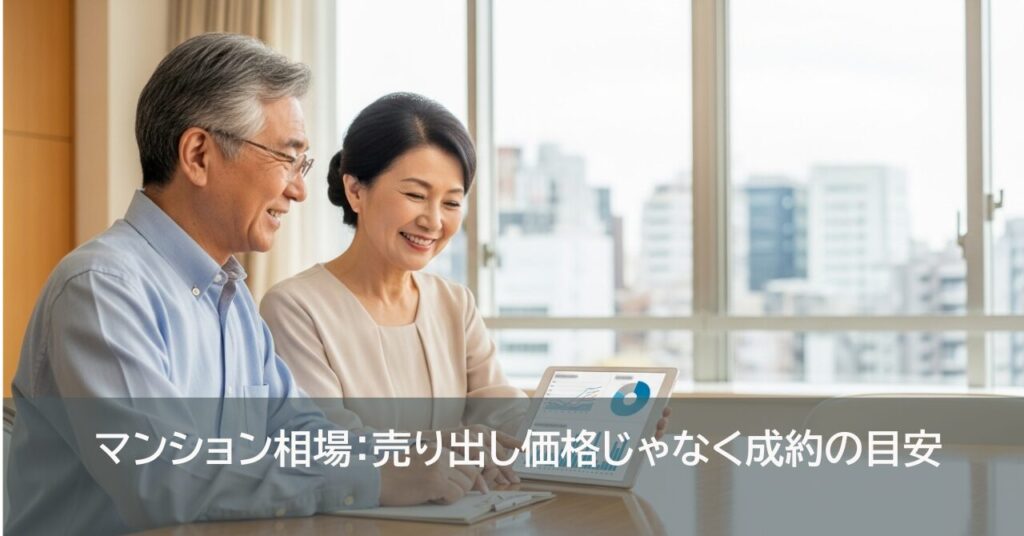 マンション相場：売り出し価格じゃなく成約の目安