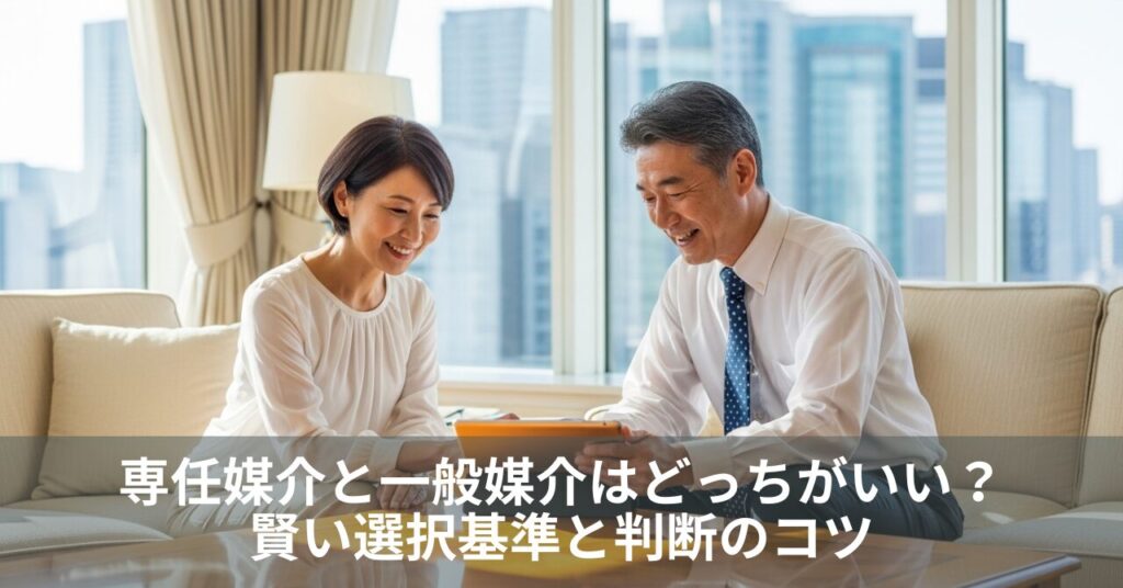 専任媒介と一般媒介はどっちがいい？賢い選択基準と判断のコツ